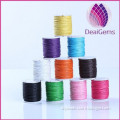 High quality colorful 1.5mm round korea cotton waxed cord for bracelet necklace garments wholesale